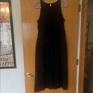 Soma Black Sleeveless Midi Dress